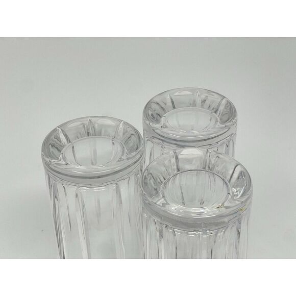 Bohemia Cut Crystal Clear Highball Glasses 5.75” Set Of 3 Original Stickers - Picture 8 of 8